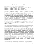 The Way to Overcome (1).docx
